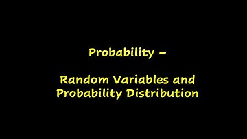 1 - Random Variables & Probability Distributions - MadhavanSV