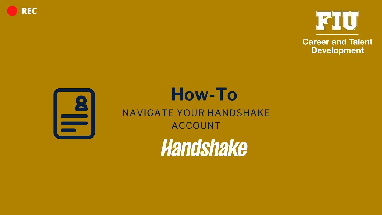 How-To: Navigating Handshake - YouTube