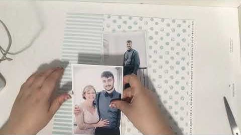 The Groom  - Monochromatic Scrapbooking Process Video