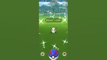 🌟Shiny eevee🌟community day: Day 1 Please subscribe and like the video for shiny luck😁#pokemongo