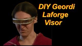 ramme titel volleyball Cheap and Easy DIY Geordi La Forge Star Trek Visor - YouTube