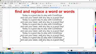 Celebrity Corel Draw Tips & Tricks Find and replace a word or words Profile
