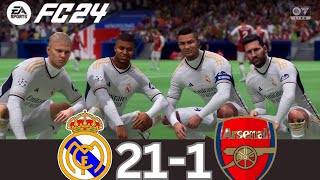 WHAT HAPPEN IF MESSI, RONALDO, MBAPPE, NEYMAR, PLAY TOGETHER ON REAL MADRID VS ARSENAL