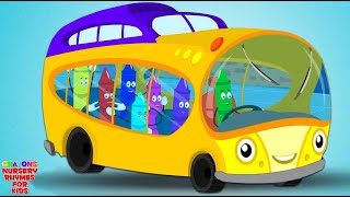 Wheels on the Bus  Crayons Nursery Rhymes & Baby Songs