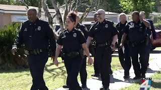 Sheriff T.K. Waters hits the streets for second community walk to fight crime in Jacksonville