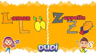 L'den Z'ye Harfleri Öğrenelim | Learn English and Colors with ABC Alphabet Song for Children