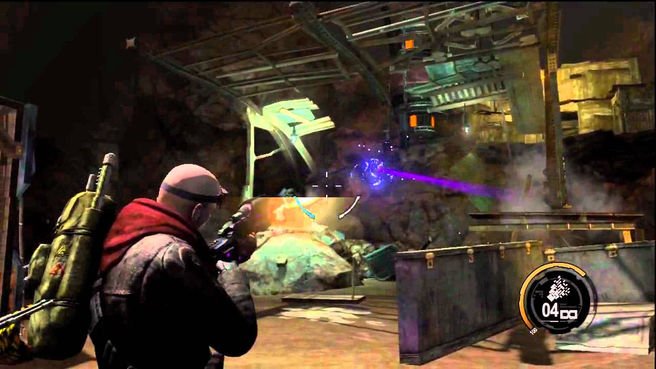 Red Faction: Armageddon - Nano Rifle gameplay - gram.pl - YouTube