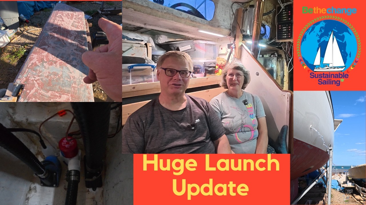 ⁣Huge Survey and Launch announcement + refit progress #BoatRefit #DIY #BilgePump #Launch #Survey