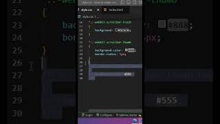 How to make custom scrollbar in a minute
