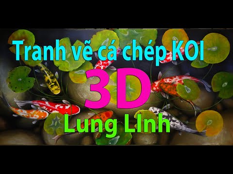 Video Tranh vẽ cá chép koi 3d-- hướng dẫn vẽ tranh cá... - youtube