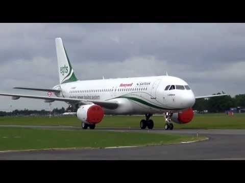 Paris Air Show 2013,Airbus A320, F-HGNT, Taxiing without engine power or pushback truck