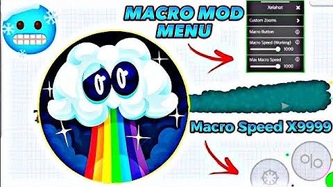 NEW AGARİO 2.25.0 MACRO ZOOM + X8 SPEEDER MOD MENU🥳 GAMEPLAY!! *İOS FOR ANDROİD أغاريو ماكرو الجديد