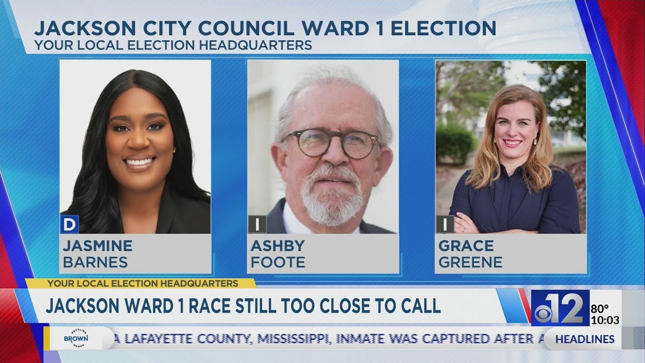 Jackson's Ward 1 City Council race still too close to call - YouTube