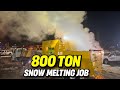Snow Melting 800 Tons &mdash; Insane Snow Removal Project
