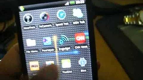 HTC HD2 running Android 2.2 (Froyo)