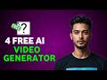 🔥Free🔥 Top 4 free and Unlimited AI Videos Generator | AI Videos Generator | Sgrow yt