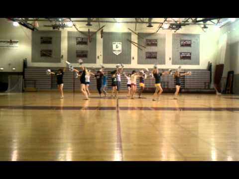 NCP Varsity Poms 2010-11 Rehearsal - Wide Shot (3....