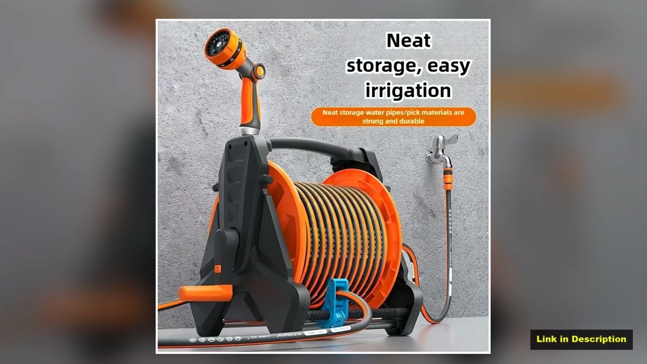 Car Wash Water Pipe Storage Household Highpressure Water Gun Flower Watering Hose Reel Floor