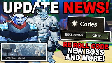 NEW UPDATE NEWS & REROLL CODE!! in The Forge Roblox