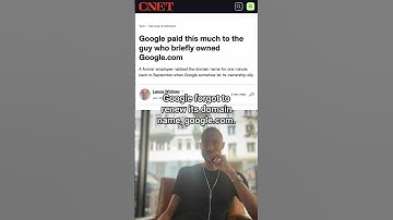 Google paid this much to the guy who briefly owned google.com