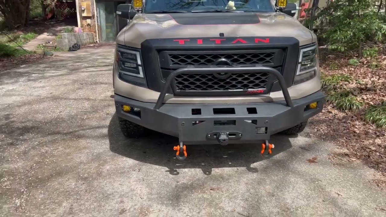 Low Profile front bumper for the Nissan Titan