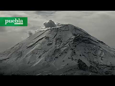 Volcán Popocatépetl luce en modo nevado