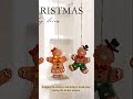 Christmas Gingerbread, Snowman & Santa Resin Pendant