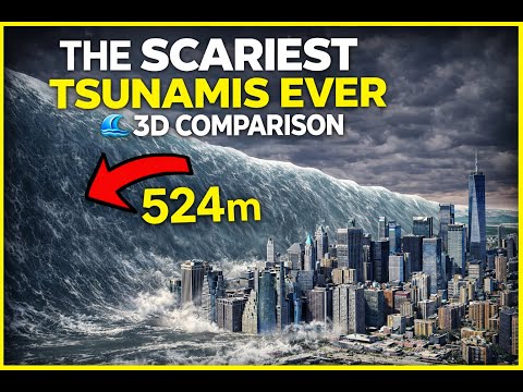 The Biggest Tsunamis Ever 🌊 3D Comparison
