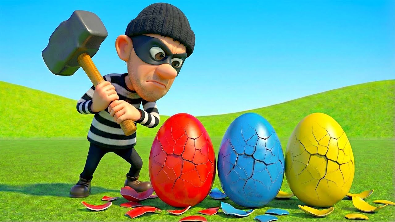 😭  Mother Hen is Crying! Thief Stole Red, Blue & Yellow Eggs! 🐔💔 Sad Story & Rescue