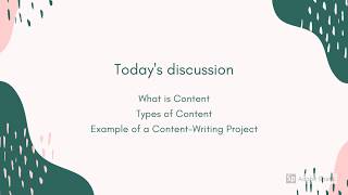 LESSON 1 (Basics of Content Writing: Level 1)