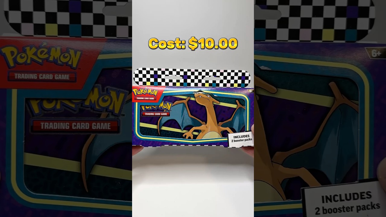 Pokemon Card Charizard Tin Opening