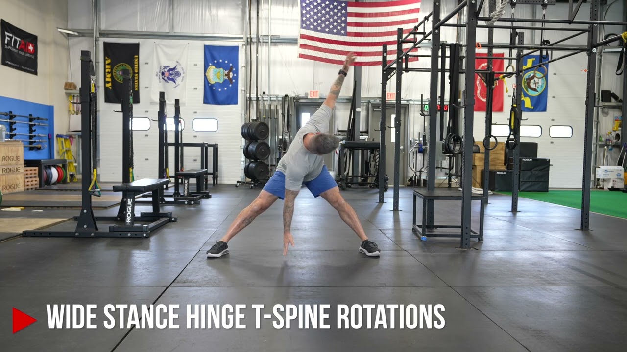 Wide Stance Hinge TSpine Rotations YouTube