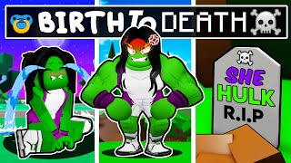 Birth To Death of SHE-HULK in Roblox BROOKHAVEN RP!!