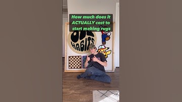 How much would it cost to start making rugs! #customrugs #tuftingart