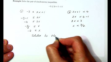 Precalculus Lecture 7 Part 2 Solving simultaneous inequalities