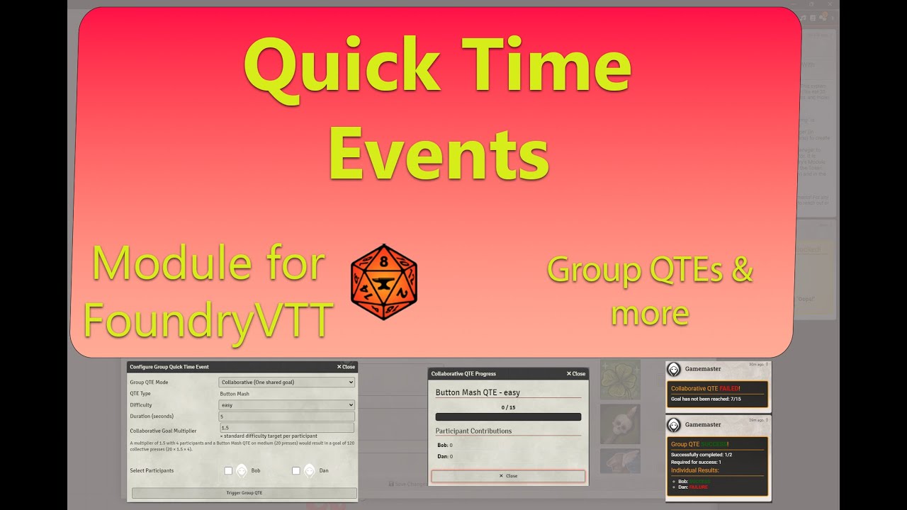 Quick Time Events - Group QTE update - YouTube