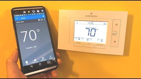 Sensi WiFi Thermostat | Smart App WiFi Setup | Phone App Demo | Smart Thermostat | Emerson