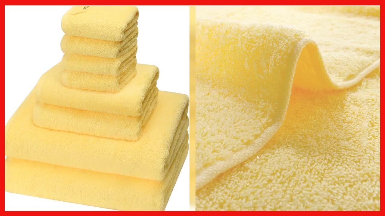 Great product -  SEMAXE Bath Towel Set , 2 Bath Towels 2 Hand Towels 4 Washcloths , 100% Cotton Bath