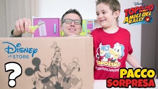 APERTURA SUPER PACCO DISNEY STORE: Topolino e gli amici del rally
