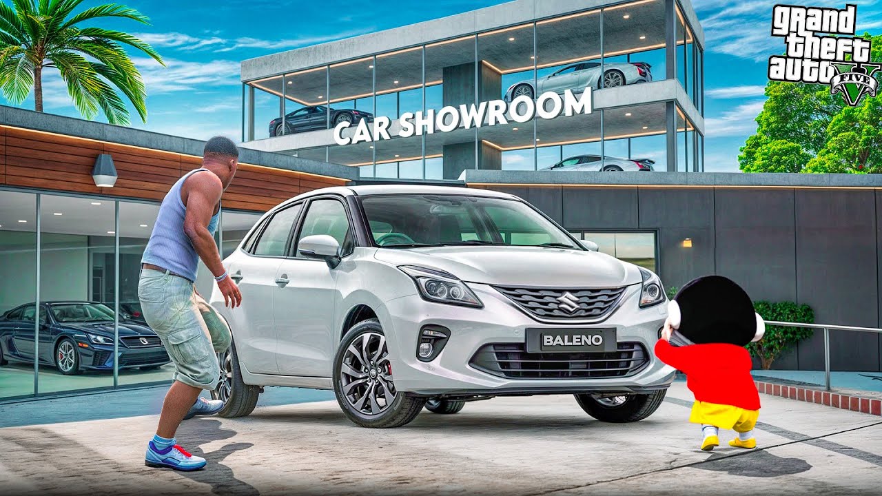 GTA 5: Franklin & Shinchan Open New Indian Car Showroom In Gta 5