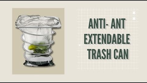 Anti-ant Extendable Trash Can l ST-29 AICD 2021