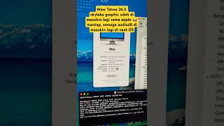 Hackintosh skylake Tahoe 26.3 graphics tanpa OCLP #shortsfeed #hackintosh #windows #windows11