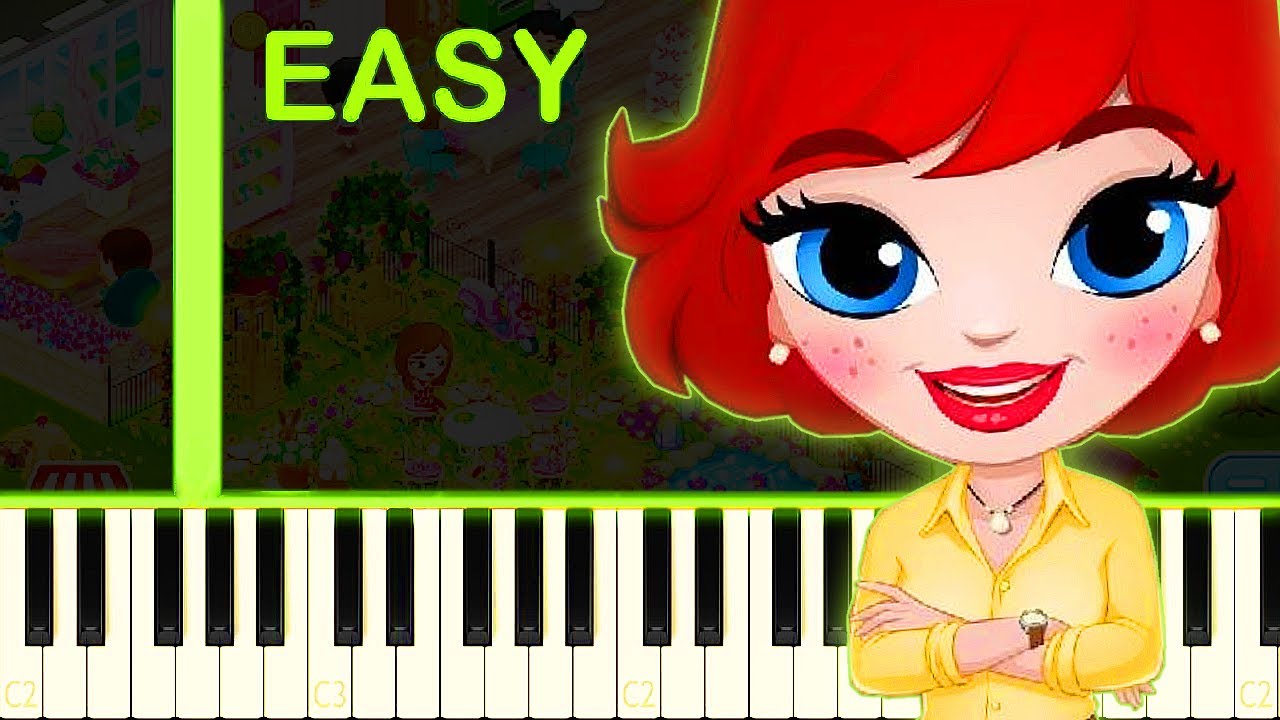 CAFELAND THEME - EASY Piano Tutorial