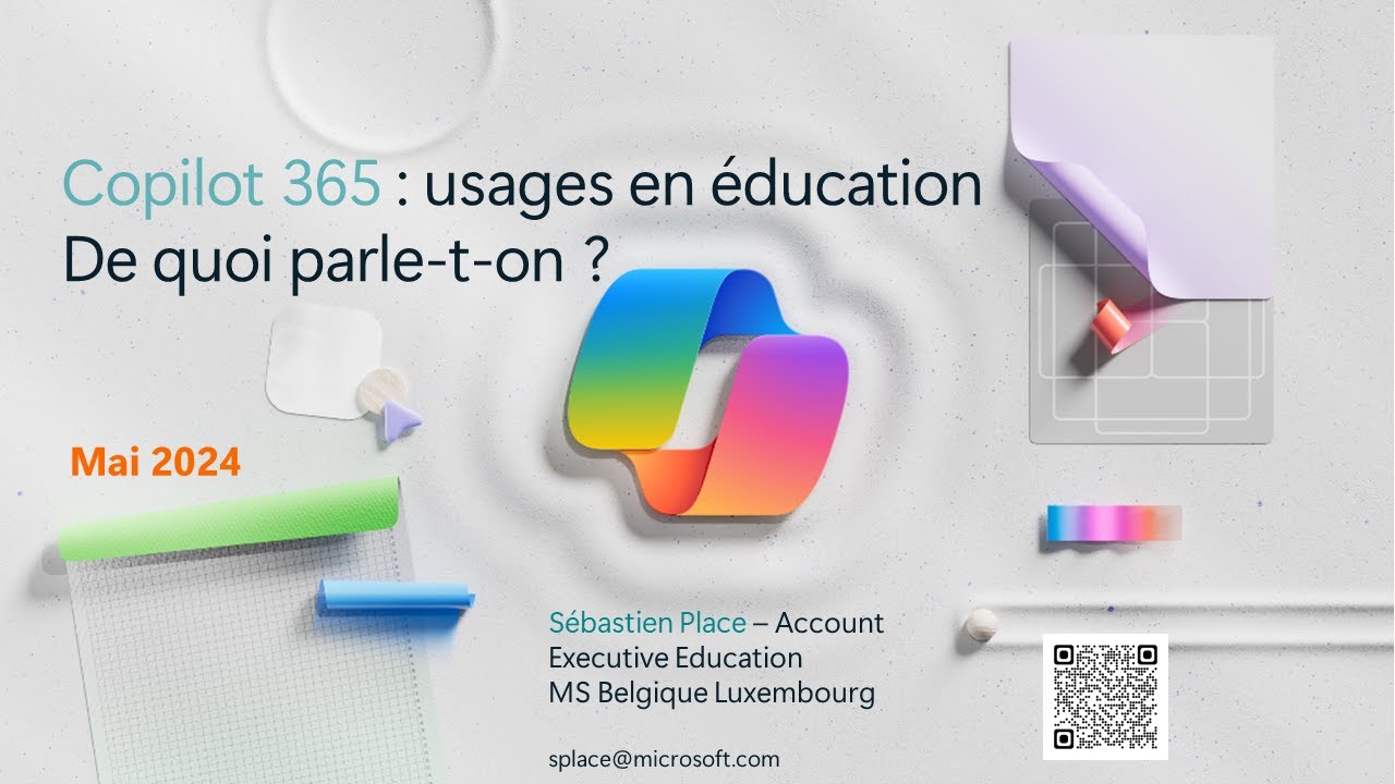 inaire Utilisation de Microsoft Copilot 365 en éducation YouTube