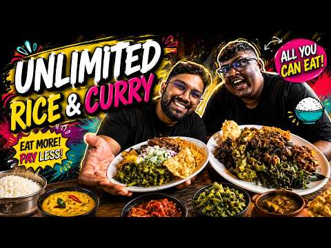 Unlimited Rice & Curry Buffet in Sri Lanka 🇱🇰 | Worth It? 😱