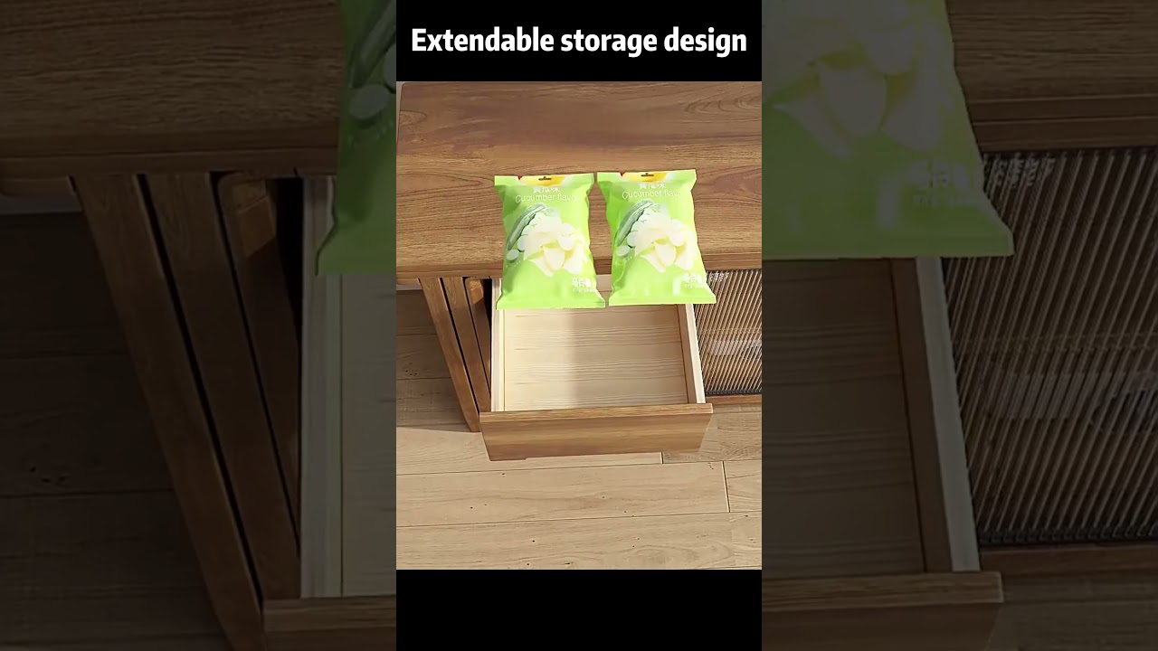 Folding Dining Table and Cabinet in One #foldingtable #spacesaving