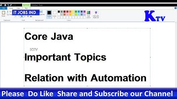 Core Java Relation with Web Driver Automation Testing || Important Topics to crack interview on java