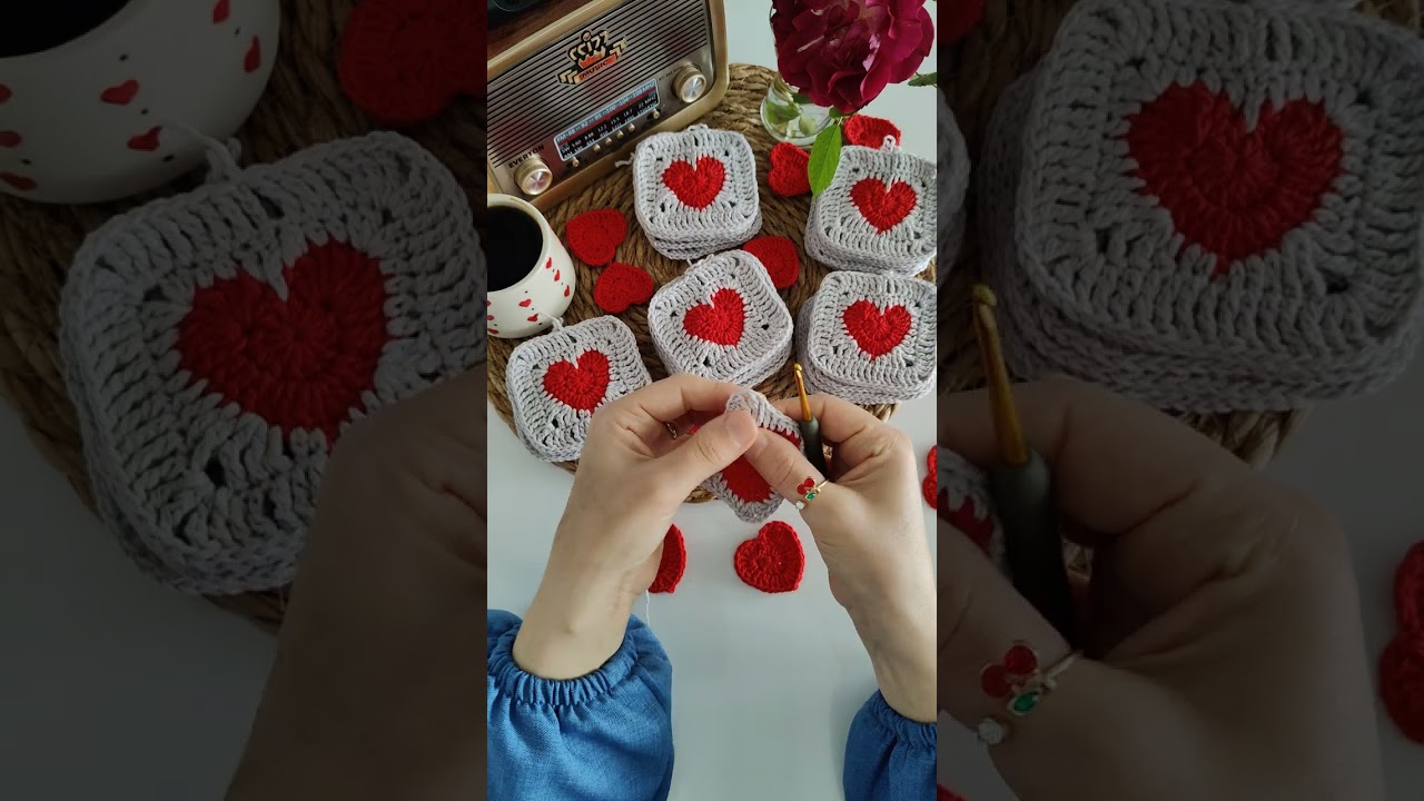 Kalpli kare motif yapımı ❤