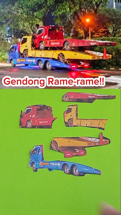 Luar Biasa!! Skill Driver Truk Towing Saat Menggendong Temannya 😱