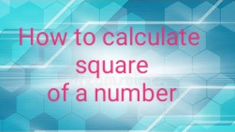 C program to find square of a number
